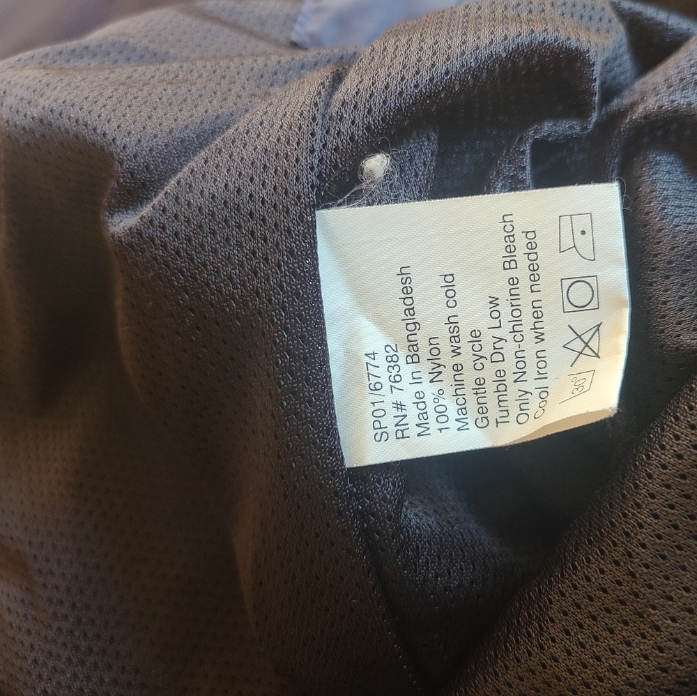 Timberland Navy Blue Weathergear Full-Zip Rain Jacket/windbreaker size medium - Picture 14 of 14